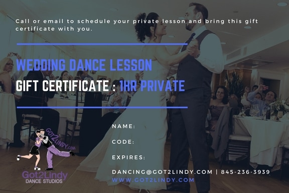 Private Wedding Dance Gift Certificate